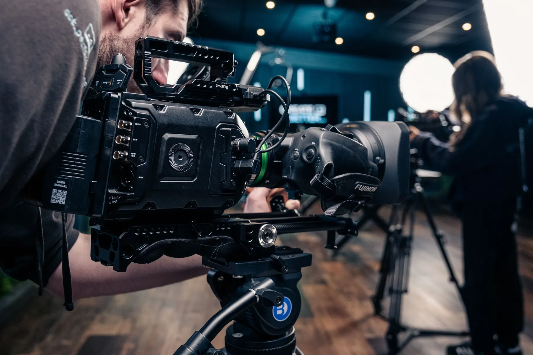Will Oates filming on the URSA Mini Pro 12K in the DotPerformance studio